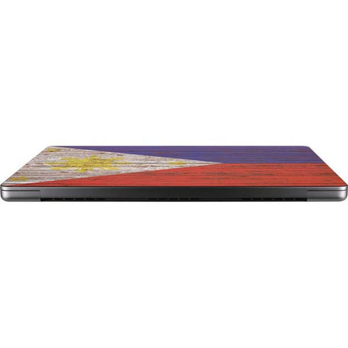 Philippines Flag Dark Wood MacBook Pro 14in (2021-24) Skin